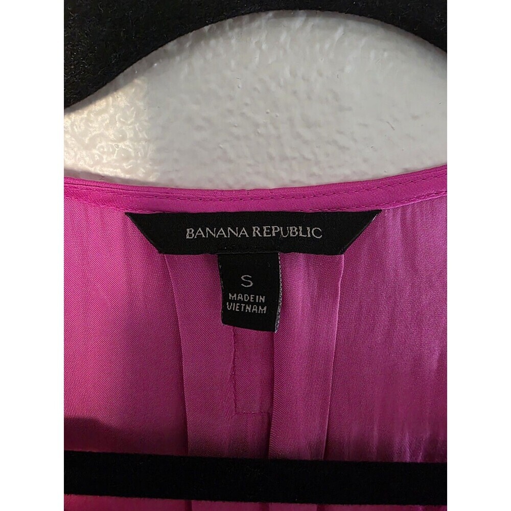 Banana Republic Pink Tank Top Silk Size Small - Picture 3 of 3